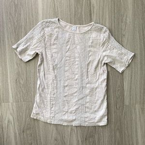 Old Navy Lace Overlay Top XS